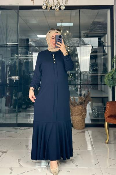 Azel Elbise Lacivert