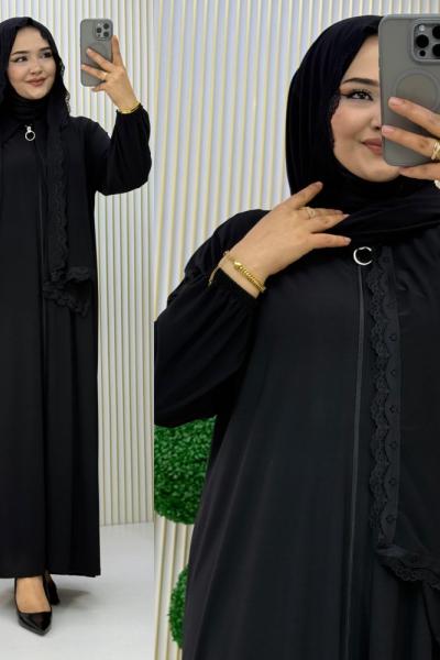 3672 Aksa Namaz Elbisesi Siyah