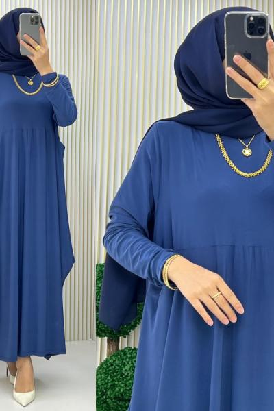 3671 Asrın Elbise indigo